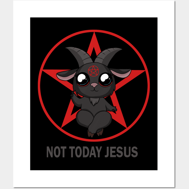 Not today Jesus Wall Art by valentinahramov